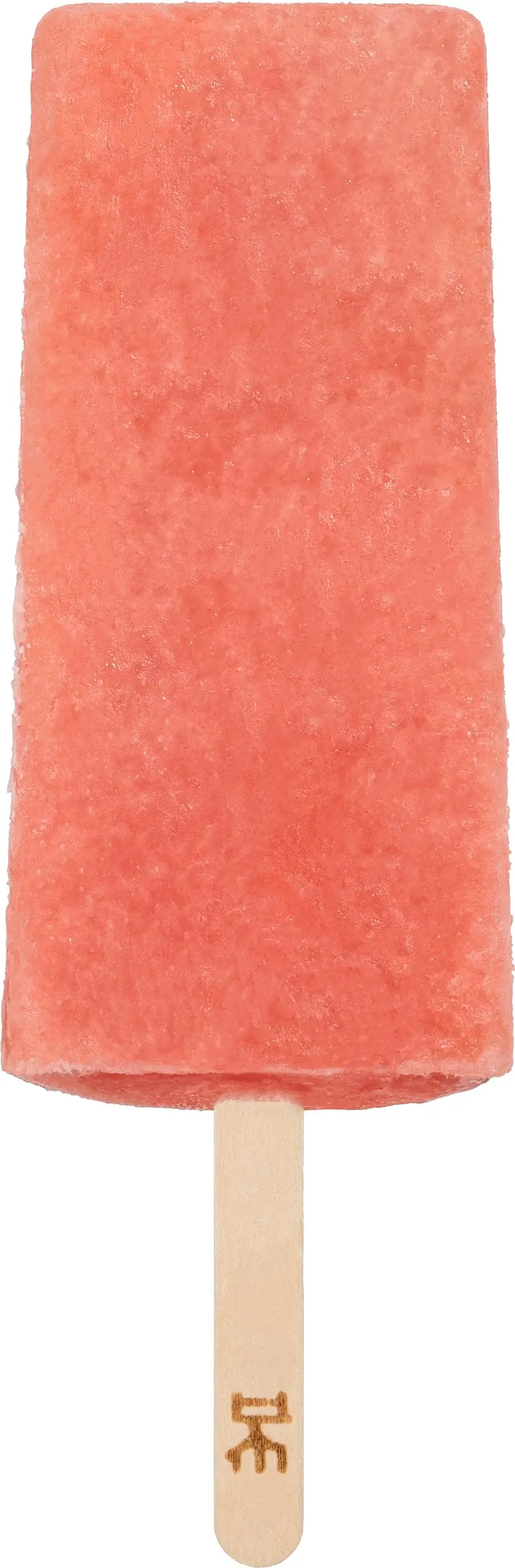Paleta frutal de Sandía Albahaca IKE, artesanal, con palito de madera marcado